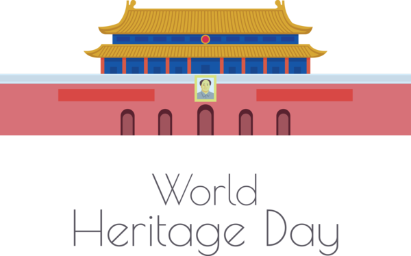 Transparent International Day For Monuments and Sites Logo Design Font for World Heritage Day for International Day For Monuments And Sites