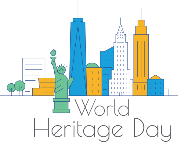 Transparent International Day For Monuments and Sites Design Logo Diagram for World Heritage Day for International Day For Monuments And Sites