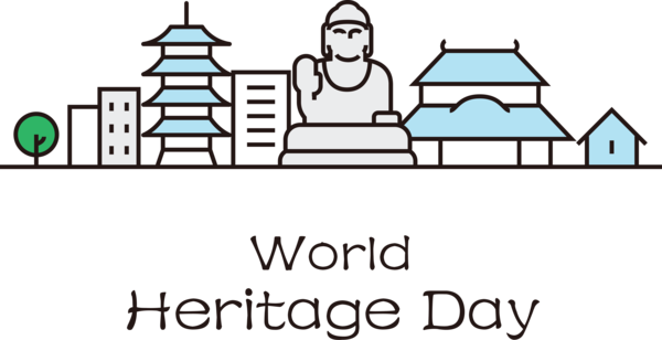 Transparent International Day For Monuments and Sites Cartoon Design Diagram for World Heritage Day for International Day For Monuments And Sites
