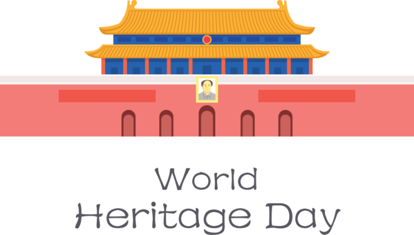 Transparent International Day For Monuments and Sites Logo Design Font for World Heritage Day for International Day For Monuments And Sites