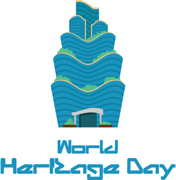 Transparent International Day For Monuments and Sites Logo Design Line for World Heritage Day for International Day For Monuments And Sites