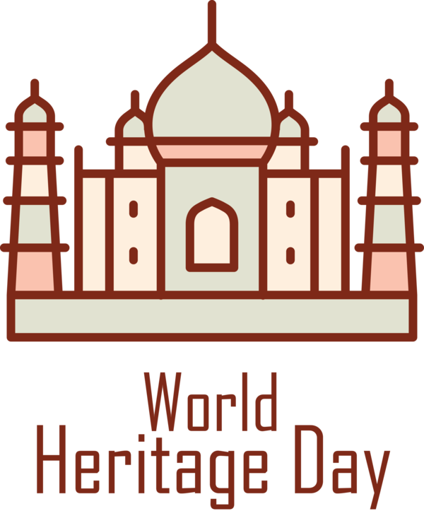 Transparent International Day For Monuments and Sites Design Façade Line for World Heritage Day for International Day For Monuments And Sites