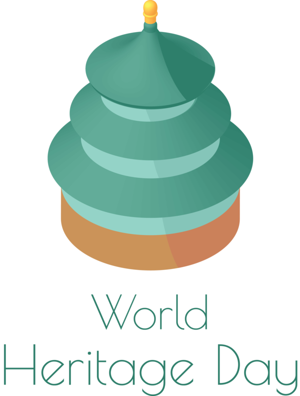 Transparent International Day For Monuments and Sites Logo Christmas Ornament M Green for World Heritage Day for International Day For Monuments And Sites