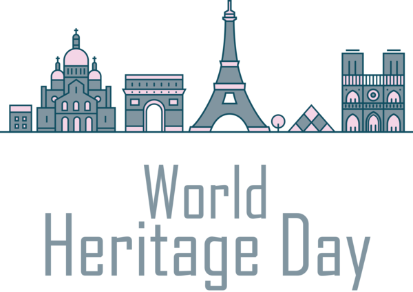 Transparent International Day For Monuments and Sites Logo Design Façade for World Heritage Day for International Day For Monuments And Sites