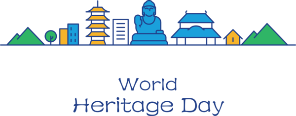 Transparent International Day For Monuments and Sites Diagram Line Organization for World Heritage Day for International Day For Monuments And Sites