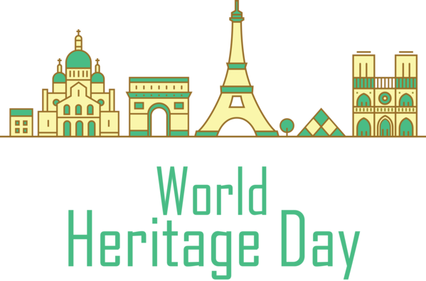 Transparent International Day For Monuments and Sites Logo Font Meter for World Heritage Day for International Day For Monuments And Sites