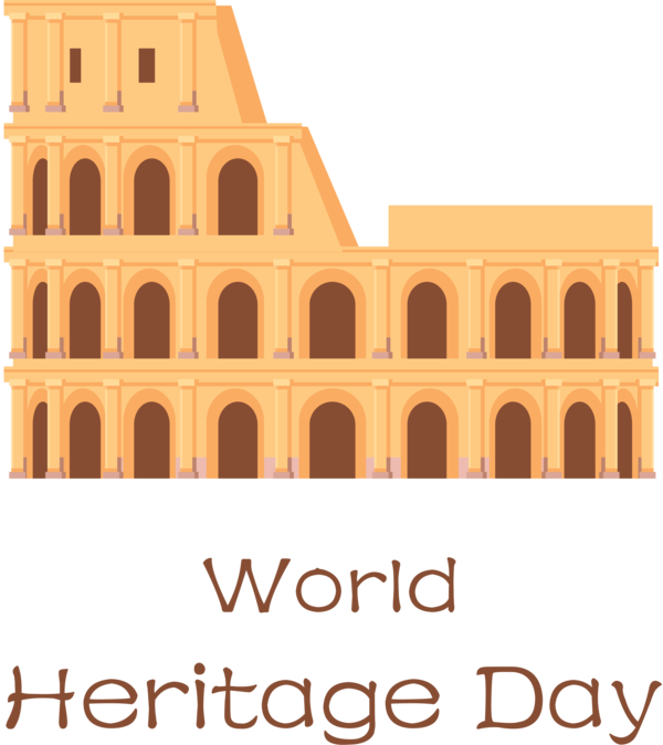 Transparent International Day For Monuments and Sites Façade Line Meter for World Heritage Day for International Day For Monuments And Sites