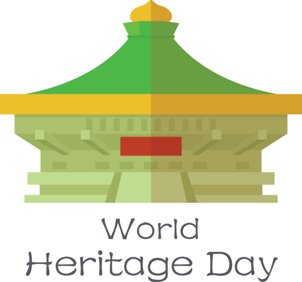 Transparent International Day For Monuments and Sites Logo Design Symbol for World Heritage Day for International Day For Monuments And Sites