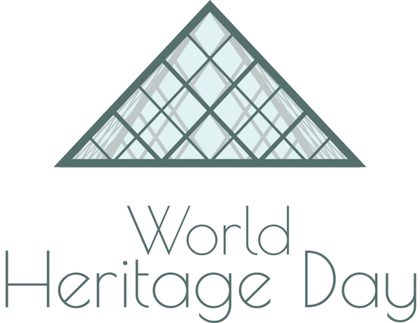 Transparent International Day For Monuments and Sites Logo Triangle Façade for World Heritage Day for International Day For Monuments And Sites