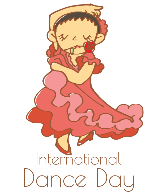 Transparent Dance Day Human body Cartoon Character for International Dance Day for Dance Day