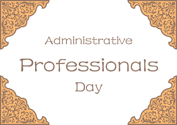 Transparent Administrative Professionals Day Design Font Line for Secretaries Day for Administrative Professionals Day