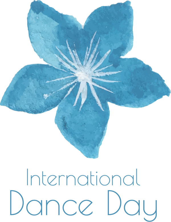 Transparent Dance Day Petal Flower Meter for International Dance Day for Dance Day