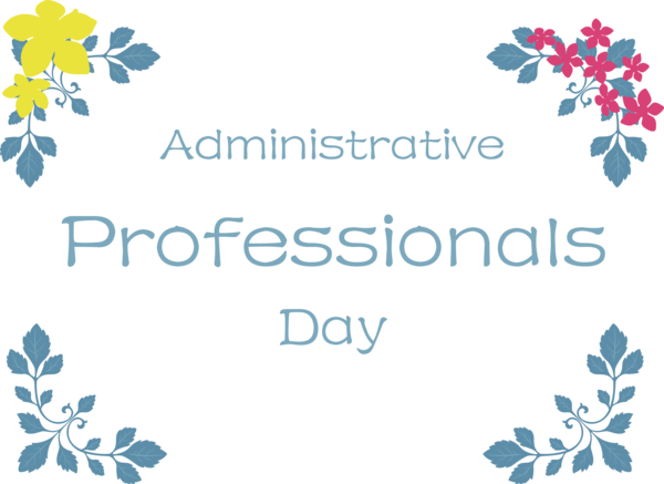 Transparent Administrative Professionals Day Design Car rental Floral design for Secretaries Day for Administrative Professionals Day