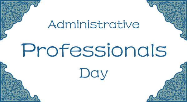 Transparent Administrative Professionals Day Line Font Meter for Secretaries Day for Administrative Professionals Day