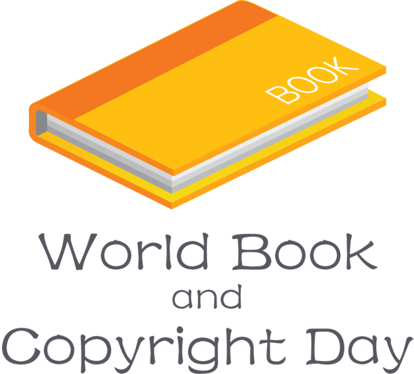 Transparent World Book and Copyright Day Logo Font Organization for World Book Day for World Book And Copyright Day