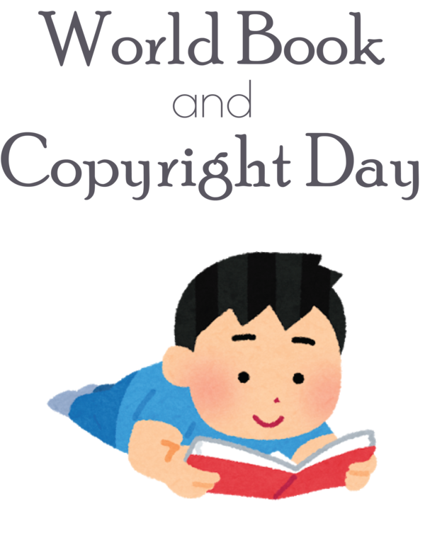 Transparent World Book and Copyright Day Cartoon Toddler M Toddler M for World Book Day for World Book And Copyright Day