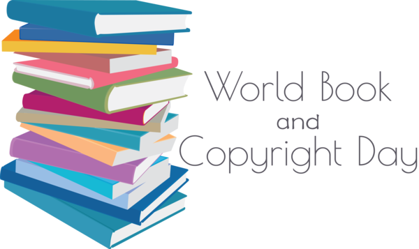 Transparent World Book and Copyright Day Book design Design Text for World Book Day for World Book And Copyright Day