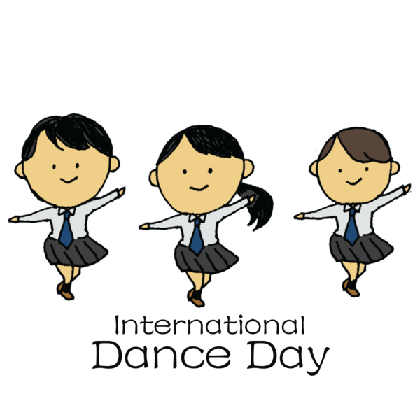 Transparent Dance Day Cartoon Student Copyright notice for International Dance Day for Dance Day