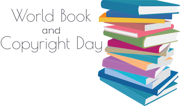 Transparent World Book and Copyright Day Book Textbook Reading for World Book Day for World Book And Copyright Day