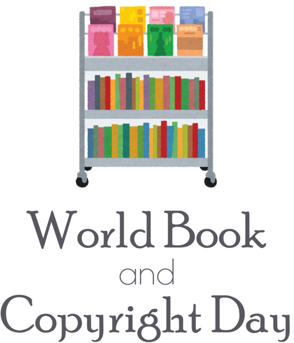 Transparent World Book and Copyright Day Book Blog Shelf for World Book Day for World Book And Copyright Day