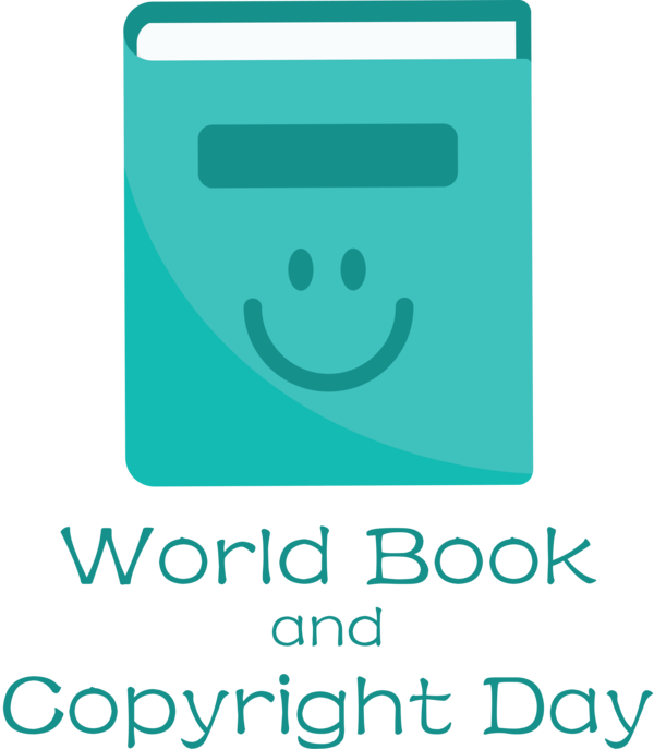 Transparent World Book and Copyright Day Smiley Emoticon Logo for World Book Day for World Book And Copyright Day