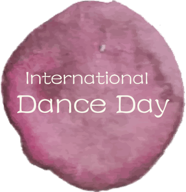 Transparent Dance Day Circle Meter Font for International Dance Day for Dance Day