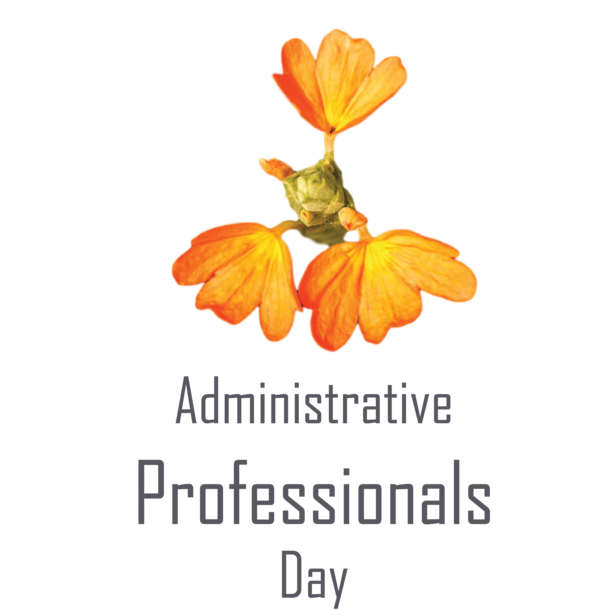 Transparent Administrative Professionals Day Leaf Cut flowers Pollinator for Secretaries Day for Administrative Professionals Day