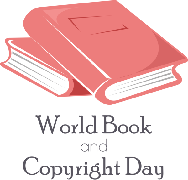 Transparent World Book and Copyright Day Paper Logo Font for World Book Day for World Book And Copyright Day