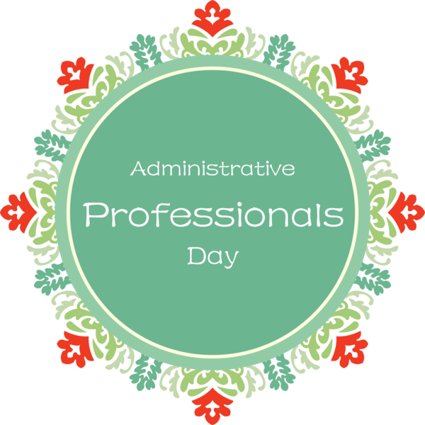 Transparent Administrative Professionals Day Logo Leaf Font for Secretaries Day for Administrative Professionals Day