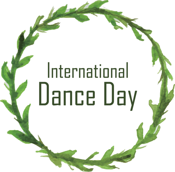 Transparent Dance Day Leaf Herbal medicine Plant stem for International Dance Day for Dance Day