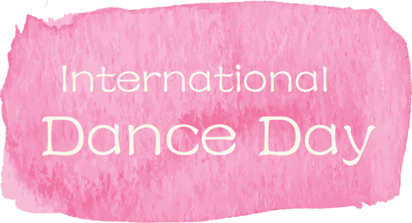 Transparent Dance Day Meter Font for International Dance Day for Dance Day