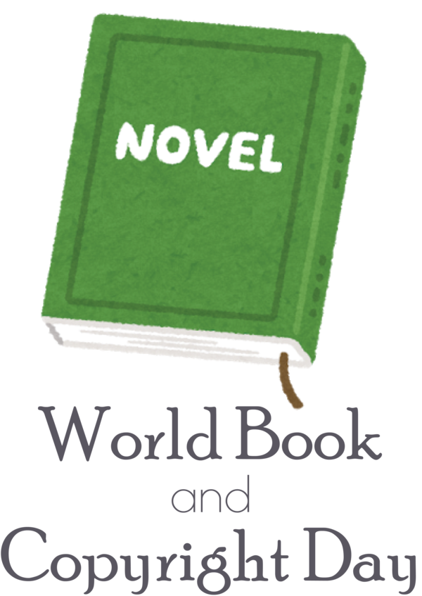 Transparent World Book and Copyright Day Rectangle Green Font for World Book Day for World Book And Copyright Day