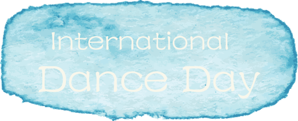 Transparent Dance Day Water Ice Meter for International Dance Day for Dance Day