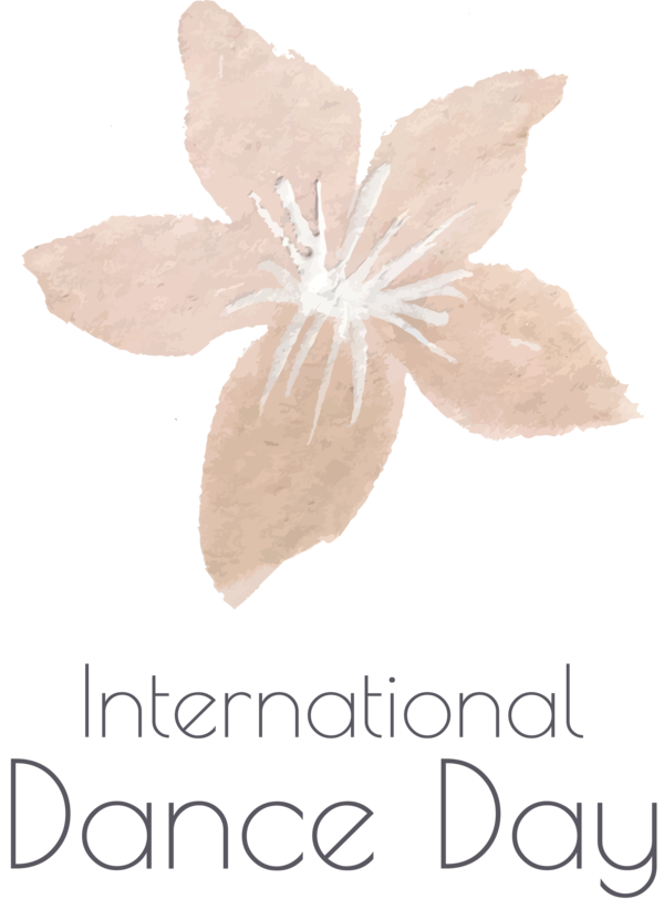 Transparent Dance Day Petal Flower Paper for International Dance Day for Dance Day