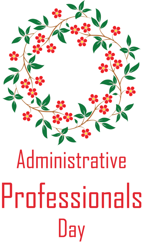 Transparent Administrative Professionals Day Design Floral design Agency FB for Secretaries Day for Administrative Professionals Day