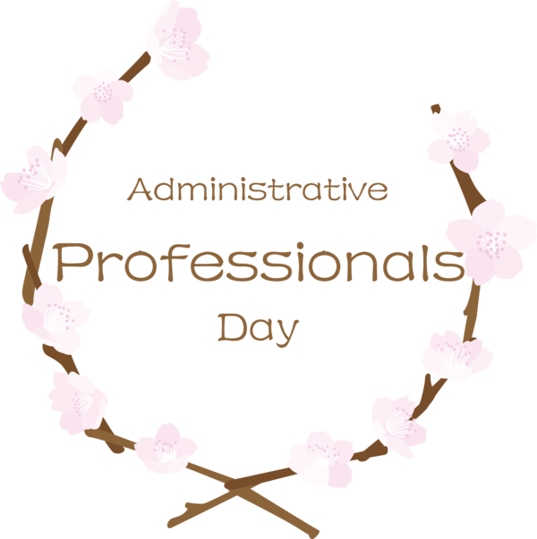 Transparent Administrative Professionals Day Petal Flower Meter for Secretaries Day for Administrative Professionals Day