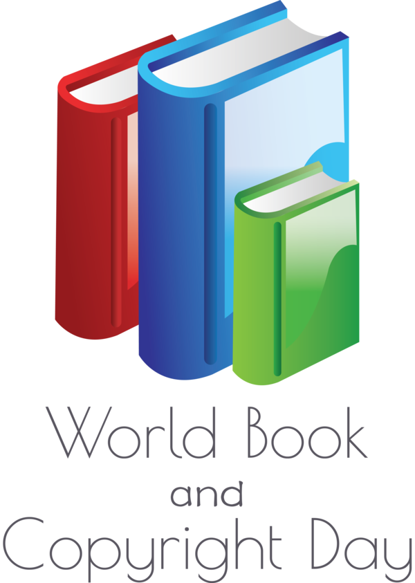 Transparent World Book and Copyright Day Logo Font Diagram for World Book Day for World Book And Copyright Day