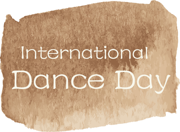 Transparent Dance Day Font for International Dance Day for Dance Day