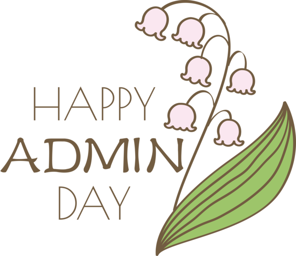 Transparent Administrative Professionals Day Logo Leaf Font for Admin Day for Administrative Professionals Day