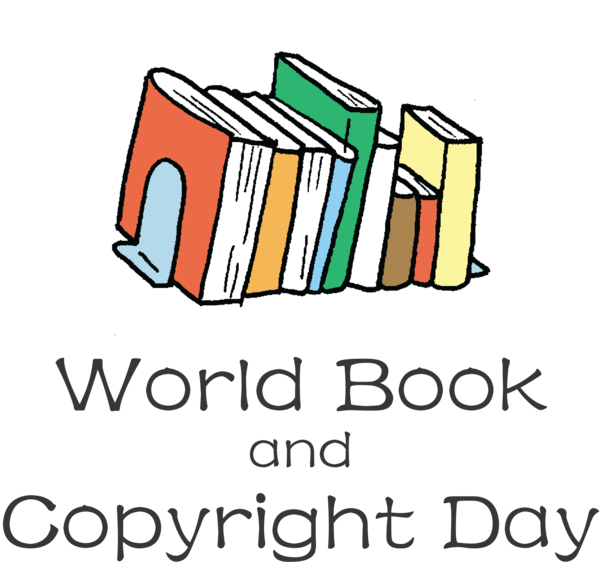 Transparent World Book and Copyright Day Logo Design Meter for World Book Day for World Book And Copyright Day
