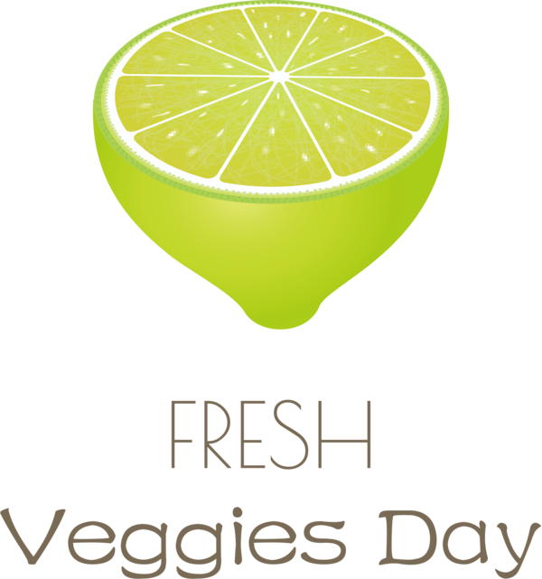 Transparent Fresh Veggies Day Lime Lemon Logo for Happy Fresh Veggies Day for Fresh Veggies Day