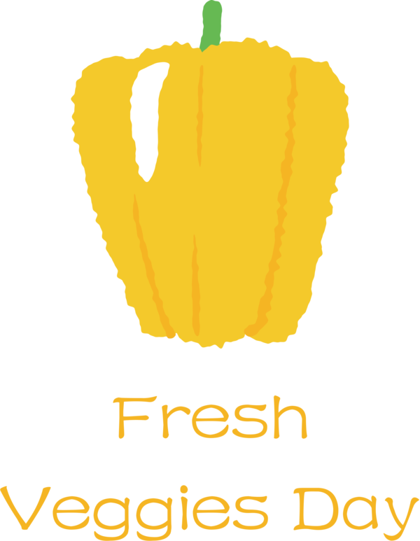 Transparent Fresh Veggies Day Logo Commodity Yellow for Happy Fresh Veggies Day for Fresh Veggies Day