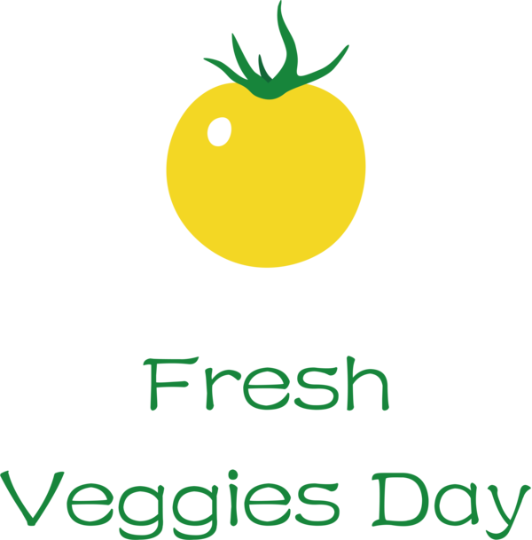 Transparent Fresh Veggies Day Natural food Logo Yellow for Happy Fresh Veggies Day for Fresh Veggies Day