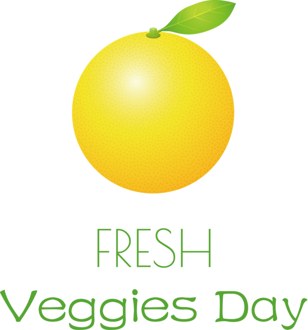 Transparent Fresh Veggies Day Citric acid Lemon Logo for Happy Fresh Veggies Day for Fresh Veggies Day