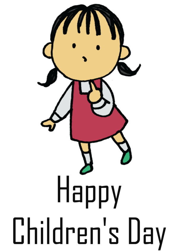 Transparent International Children's Day Cartoon Character Toddler M for Children's Day for International Childrens Day