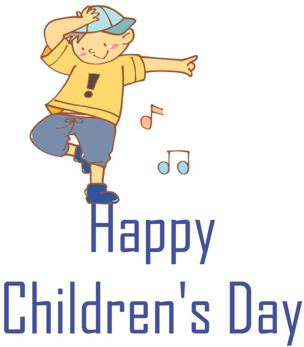 Transparent International Children's Day Long Buckby Cartoon Logo for Children's Day for International Childrens Day