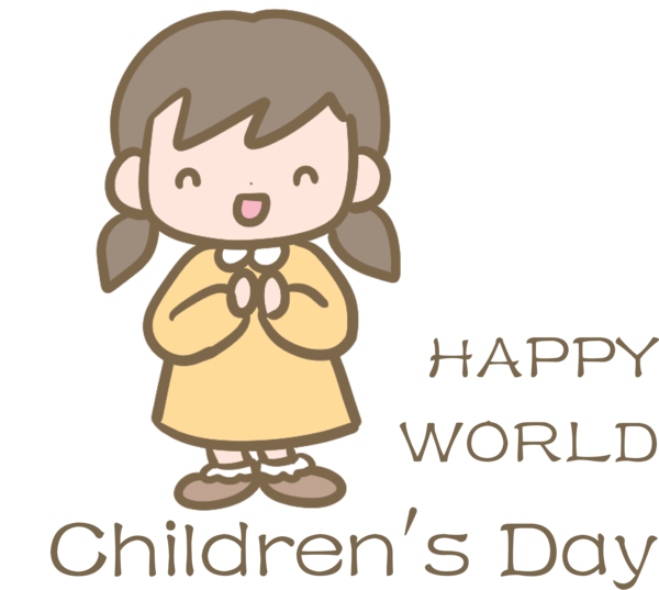 Transparent International Children's Day Cartoon Logo Water Direct for Children's Day for International Childrens Day