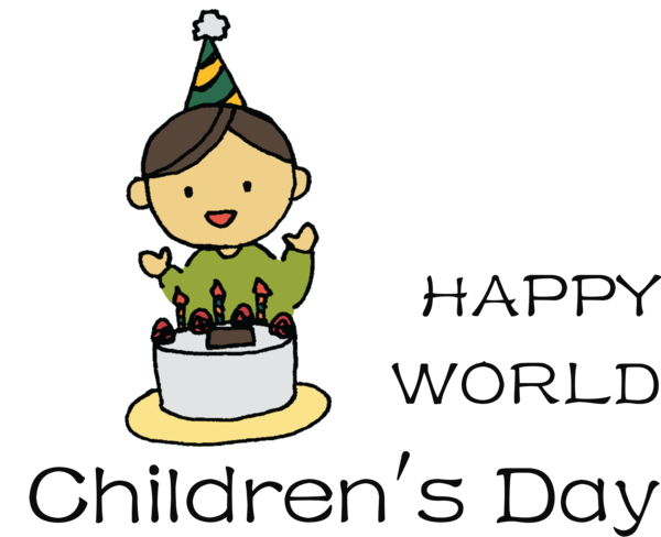 Transparent International Children's Day Cartoon Recreation Happiness for Children's Day for International Childrens Day