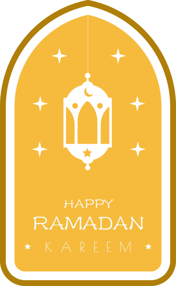 Transparent Ramadan Logo Symbol Yellow for Ramadan Kareem for Ramadan