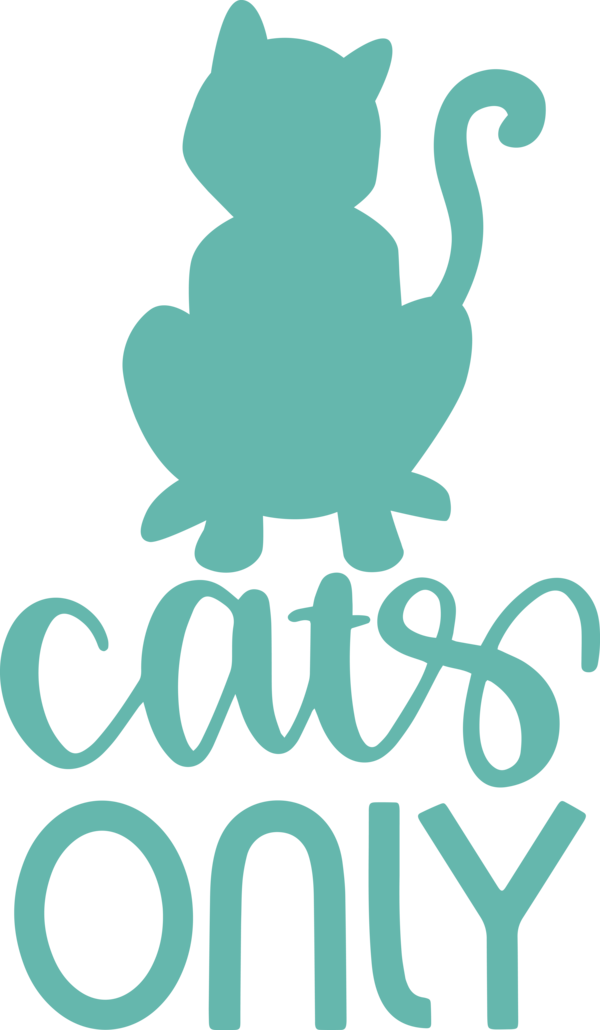 Transparent International Cat Day Green Logo Teal for Cat Quotes for International Cat Day